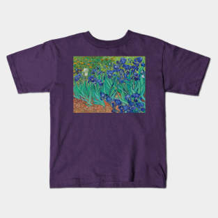 Irises by Vincent van Gogh Kids T-Shirt